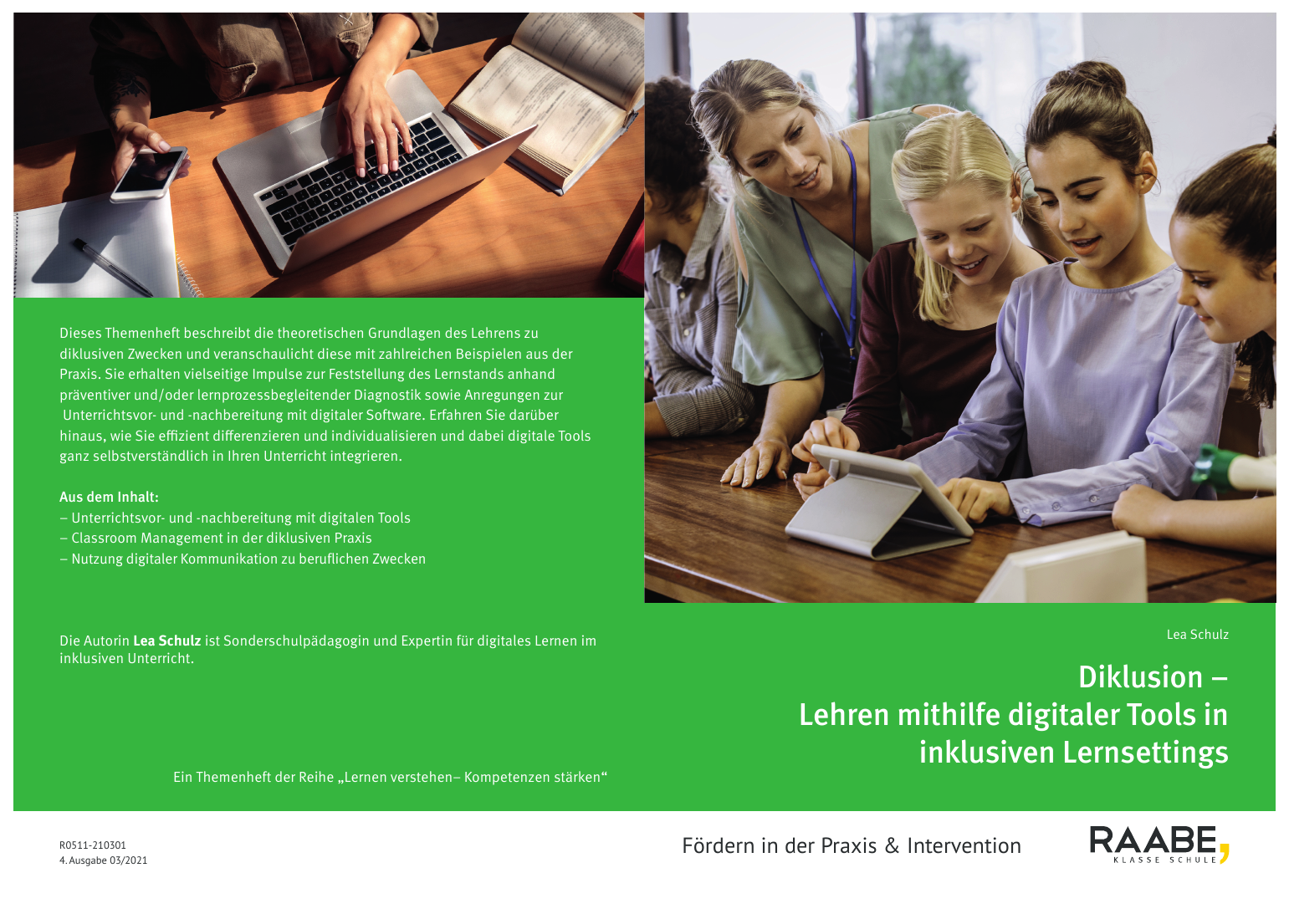 Buchcover: Diklusion – Lehren mithilfe digitaler Tools in inklusiven Lernsettings
